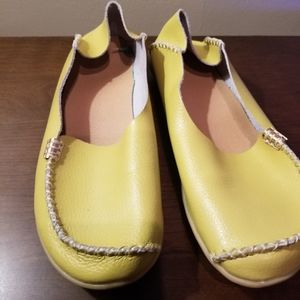 Yellow moccasin flats
